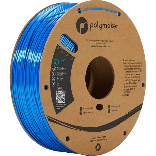 PLA Silk Blue Polymaker PLA azul seda stock Tenerife envíos Canarias