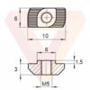 Tuerca Para Perfil Vslot Y Tslot – M5 2020 - Imagen 3