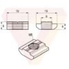 Tuerca Para Perfil Vslot Y Tslot – M6 4040/8080 (20x19x19mm) - Imagen 2